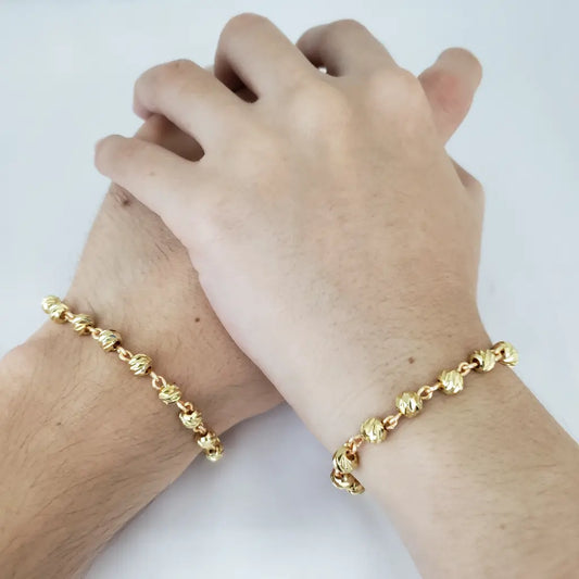 Pulseras De Parejas De Balines Italianos + Envío Gratis