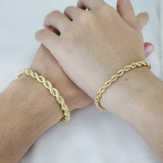 Pulseras De Parejas De Tejido Lazo + Envío Gratis